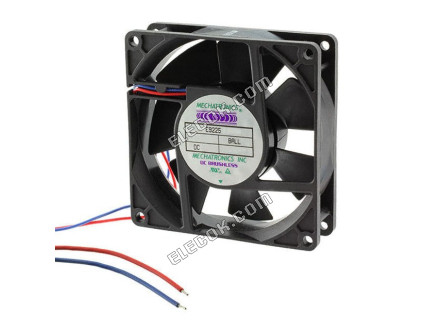 E9225X24B-FSR-EM Mechatronics VENTILáTOR AXIáLIS 92X25MM 24VDC HUZAL 2 Huzal Kivezetések 