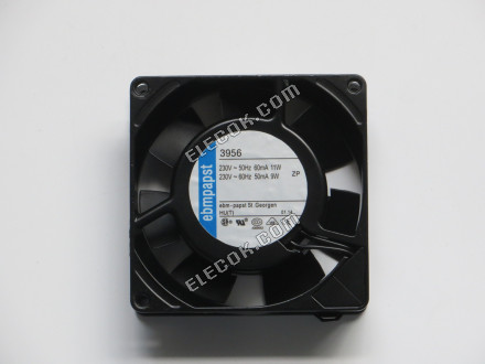 Ebmpapst 3956 230V 60/50mA 11/9W Hűtőventilátor aljzatos csatlakozással 