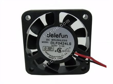 delefun DLF0424LS Serverový čtvercový Ventilátor DLF0424LS 2 vodiče 