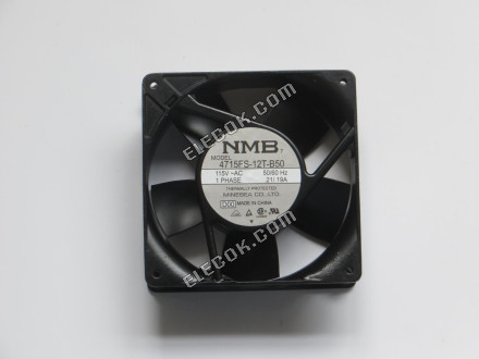 NMB 4715FS-12T-B50 AC115V 50/60HZ 0,21A/0,19 Svorková Zástrčka Chladicí Ventilátor 