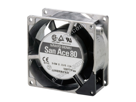 Sanyo 109S030 100V 0,12/0,1A 9/7W 2 vodiče Chladicí Ventilátor 
