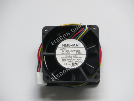 NMB 2410ML-04W-B86 12V 0,7A 4 vezeték Hűtőventilátor 