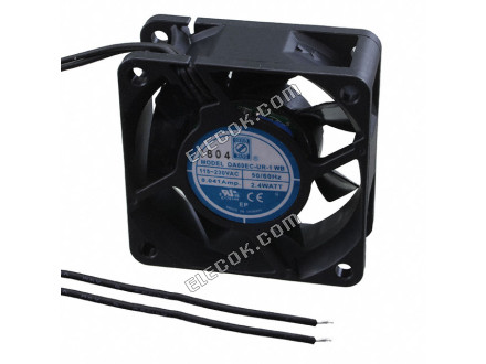 OA60EC-UR-1WB Orion Ventilátorok VENTILáTOR EC 60X25MM 95-264VAC 2 Huzal Kivezetések 