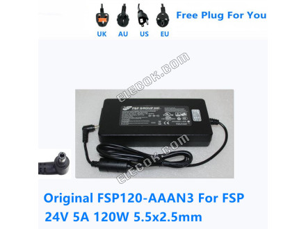 FSP FSP120-AAAN3 24V 5A 120W FSP120-AAAN2 VáLTóáRAM Adapter Számára Tápegység Charger 