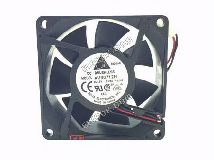 Delta Electronics AUB0712H Server - čtvercový Ventilátor SE03, sq70x70x25mm, 40x2wx2p, DC 12V 0,29A 2 vodiče 