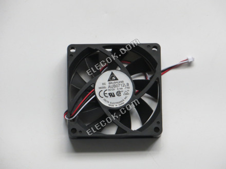 Delta Electronics AUB0712LB 7T63, sq70x70x15mm, 3 vodiče, 12V 0,14A 