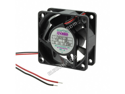 F6025E24B-FHR Mechatronics VENTILáTOR AXIáLIS 60X25MM 24VDC 2 Huzal Kivezetések 