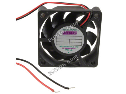 G6015H24B-RHR Mechatronics VENTILáTOR AXIáLIS 60X15MM 24VDC 2 Huzal Kivezetések 