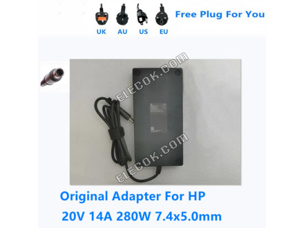 TPN-CA25 20V 14A 280W 7.4*5.0mm TPN-DA25 AC Adaptér Pro HP Napájení Notebooku Charger 