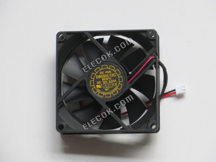 YateLoon 80*20mm 8cm D80SH-12C M-GP1 12V 0,21A 2 vodiče Case fan switch cpu cooler 