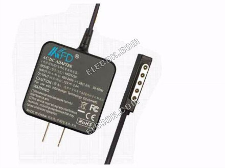 KFD KFD1236 VáLTóáRAM Adapter 5V-12V 12V 3,6A, Felület Pro, US 2P 
