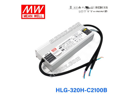 Mean Well HLG-320H-C2100B Tápegység 319,2W 2100mA - Dimmable 