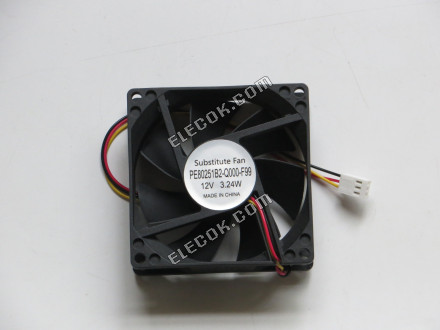SUNON PE80251B2-Q000-F99 12V 3,24W 3 vodiče Chladicí Ventilátor Náhrada 