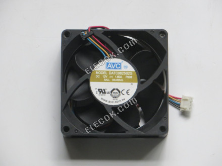 AVC DATC0825B2G 12V 1.60A 4 vezetékek Hűtőventilátor 