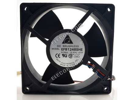 DELTA EFB1248SHE-F00 48V 0.30A 3 vodiče chladicí ventilátor 