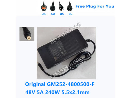 GVE GM252-4800500-F 48V 5A 240W 5.5*2.1mm AC Adapter Pro Napájecí Zdroj Charger 