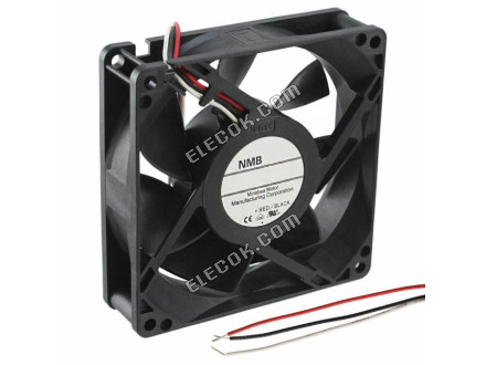 NMB 3610VL-04W-B49-B00 12V 0,3A 3,6W 3 vezeték Hűtőventilátor 