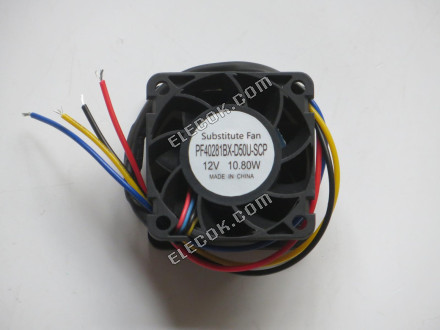 SUNON PF40281BX-D50U-SCP 12V 10.80W 4 vezeték Hűtőventilátor, helyettesítő 