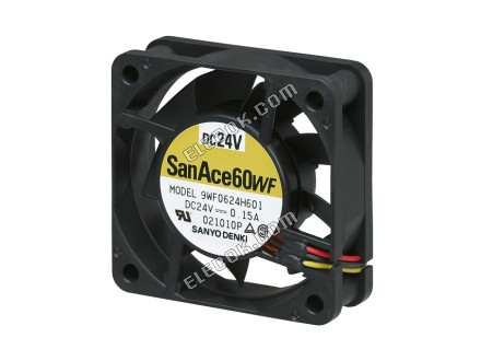 Sanyo 9WF0624H601 24V 0,15A 3,6W Hűtőventilátor 