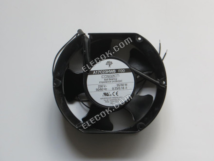 COSTECH A17C23HWB F00 230V 50/60HZ 35/30W 0,23/0,18A 2 vezeték Hűtőventilátor, felújított 