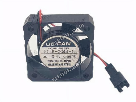 UC VENTILáTOR F412R-24MB-10 Szerver - Négyzet Ventilátor 24V, sq40x40x15mm, 100x2Wx2P 2 Vezeték 