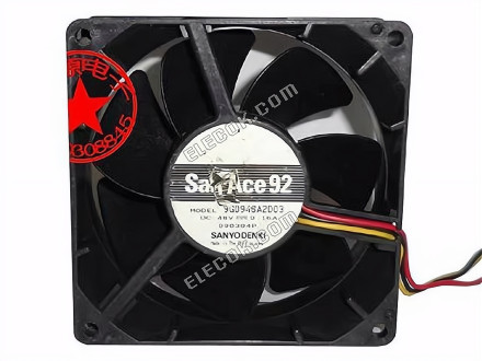 Sanyo 9G0948A2D03 48V 0,16A 3 vodiče Chladicí Ventilátor 