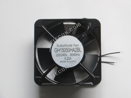 Guo Heng GH15050HA2BL 220/240V 50/60Hz 0,22A 2 vodiče Chladicí Ventilátor bez konektoru, náhrada 