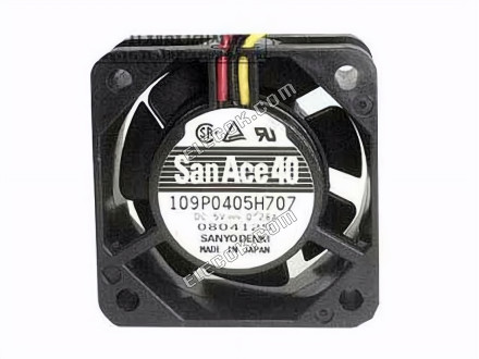 SANYO 109P0405H707 5V 0,28A 3 vezeték Hűtőventilátor 