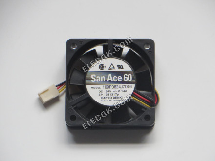 SANYO 109P0624J7D04 24V 0,14A 3 vodiče Chladicí Ventilátor 