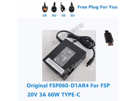 FSP FSP060-D1AR4 20V 3A 60W TYPE-C USB-C VáLTóáRAM Kapcsolóüzemű Tápegység Adapter Számára Tápegység Charger 