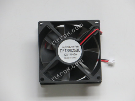 TOP MOTOR DF128025BU 12V 0,45A 2 vezeték hűtőventilátor, helyettesítő 