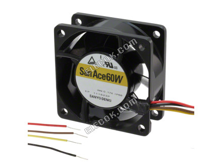 Sanyo 9WL0624P4H001 24V 0,08A 1,92W 4 vezeték Hűtőventilátor 