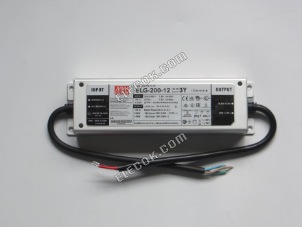 Mean Well ELG-200-12-3Y AC-DC Egy Kimenet LED Driver Mix üzemmód CV+CC -val/-vel PFC 