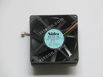 Nidec D08A-24PU 29B 24V 0.10A 3 vezeték hűtőventilátor 