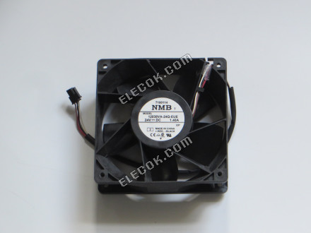 NMB-MAT / Minebea 12038VA-24Q-EUE Serverový čtvercový Ventilátor 12038VA-24Q-EUE, 24V 1,4A 4 vodiče 