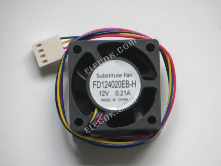 Y.S.TECH FD124020EB-H 4020 4cm 0,21A 12V Four-wire ventilátor, náhrada 