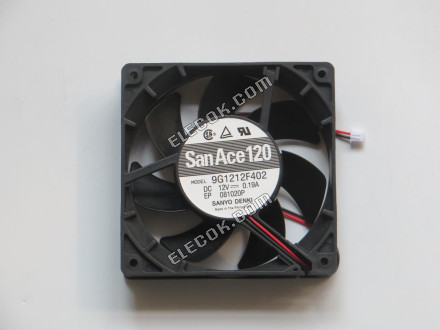 Sanyo 9G1212F402 12V 0,19A 2 vezeték Hűtőventilátor 