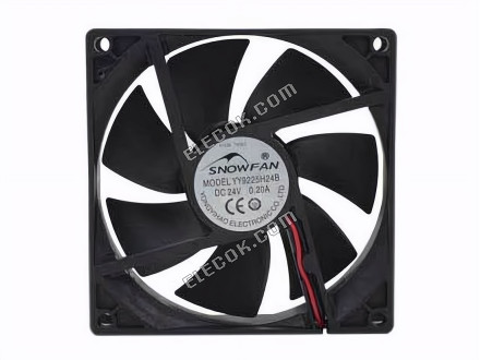 9cm dvojitý kuličkové ložisko 24V 0,1A průmyslový vybavení chladicí ventilátor YY9225H24B 