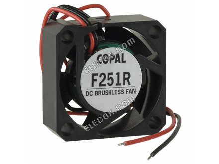 Copal F251R-05LLC 5V 0,05A 0,25W 2 vezeték Hűtőventilátor 