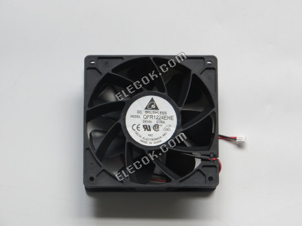 DELTA QFR1224EHE 12038 12cm 24V 0,75A 2 vodiče Chladicí Ventilátor 