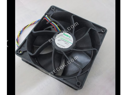 Nidec V12E24BS2B5-07A19 Szerver Négyzet Alakú Ventilátor V12E24BS2B5-07A19, 790601Y 4 vezeték 