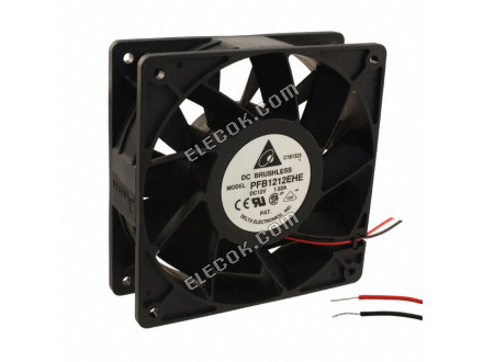 DELTA PFB1212EHE 12V 1,6A 19,2W 2 vodiče Chladicí Ventilátor 
