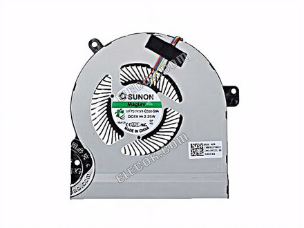 SUNON MF75090V1-C550-S9A Chladicí Ventilátor C550-S9A, 5V 2,25W, 30x4Wx4P, Bare 4 vodiče 