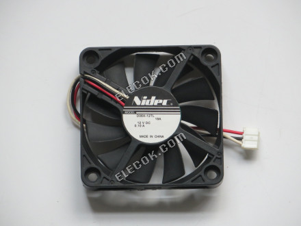 NIDEC D06X-12TL 19A 12V 0.10A 3 vodiče Chladicí Ventilátor 