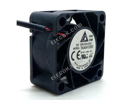 Delta TAA0412BD 12V 0,36A 2 vezeték Hűtőventilátor 