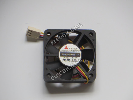 Y.S.TECH FD1250105B-1A 12V 1,44W Chladicí Ventilátor 