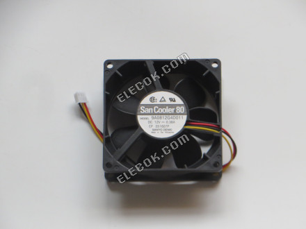 Sanyo 9A0812G4D011 12V 0,38A 3 vodiče Chladicí Ventilátor 