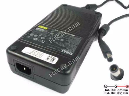 Dell XPS M1730 AC Adaptér - NOVý Originální 19.5V 11,8A, 8,5/6.0mm S Pin, IEC C14 