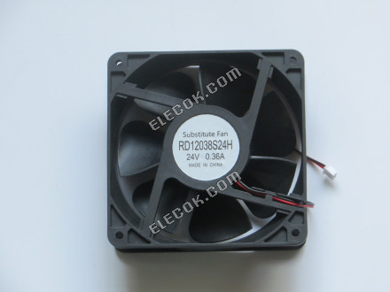 RUNDA RD12038S24H 24V 0,36A 2 vezeték hűtőventilátor, helyettesítő 