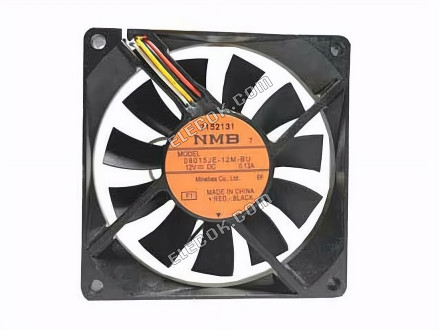 NMB 08015JE-12M-BU 12V 0,13A 3 vodiče Chladicí Ventilátor 